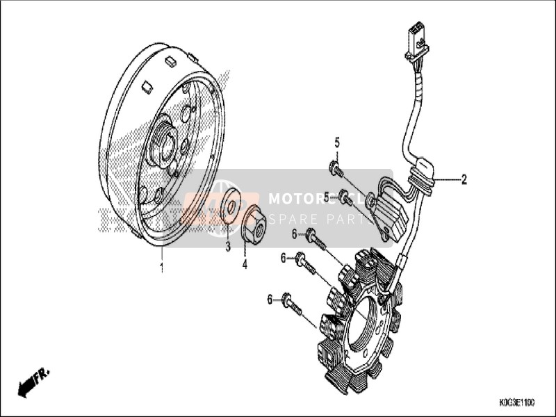 Honda C125 2019 Generatore per un 2019 Honda C125